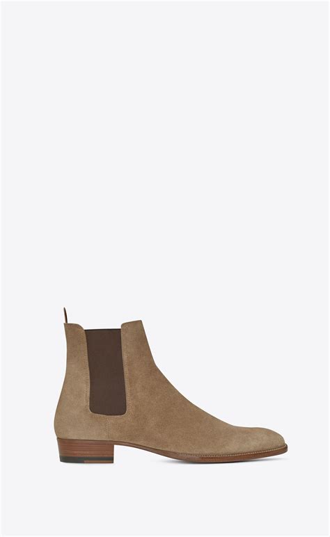 ysl chealsea boots|saint laurent suede Chelsea boots.